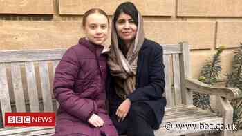 Greta Thunberg meets Malala Yousafzai at Oxford University