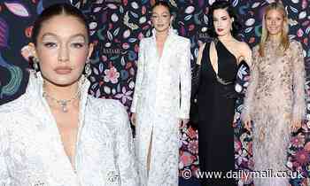 Gigi Hadid leads the glamour with Gwyneth Paltrow and Dita Von Teese at Harper's Bazaar event at PFW
