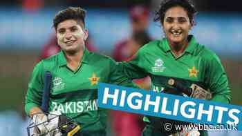 Women's T20 World Cup: Bismah Maroof shines as Pakistan beat West Indies by eight wickets