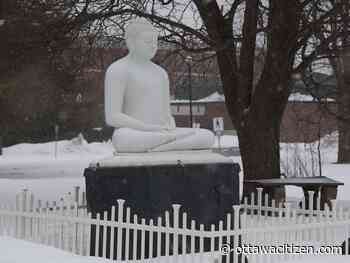 Ottawa man who vandalized Buddha statue charged with making threats to deface it again