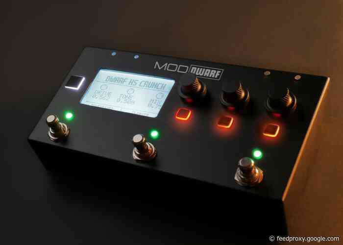 MOD Dwarf compact yet powerful powerful pedal controller