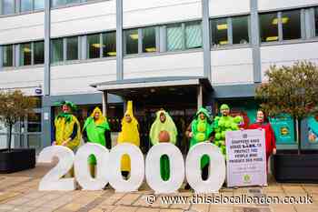 Here is why people dressed as fruit and veg were outside Lidl's Wimbledon head office this week