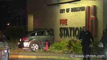 Driver slams into Houston fire station, arrested on DWI charge