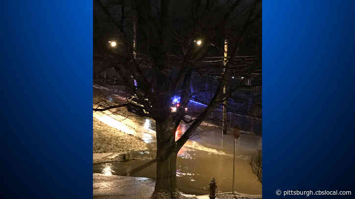 PWSA Repairing Water Main On Labelle Street On Mt. Washington