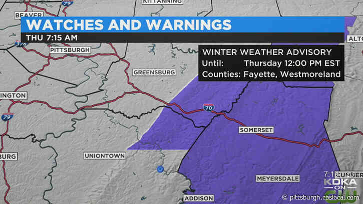 Pittsburgh Weather: Pittsburgh Area Sees Dusting, But Snow Piling Up For Places Further North