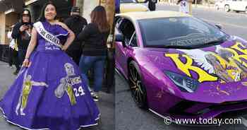 At Kobe Bryant memorial, fans honor the late NBA star with colorful tributes