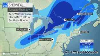 Millions await snow and bitter cold as storm moves from the Midwest to the Northeast