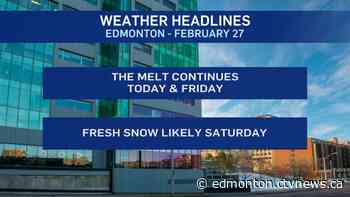 Edmonton weather for Thursday, February 27 - CTV News