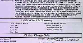 Speeding driver in southwestern Minnesota stopped 4 times within an hour, once for 115 mph