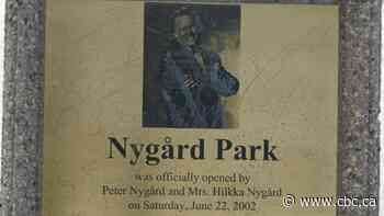 Manitoba town struggles with Nygard Park name as fashion mogul faces sex allegations