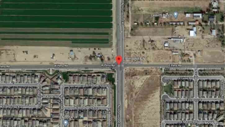 Crash restricts SB Ironwood Road near Pima Road