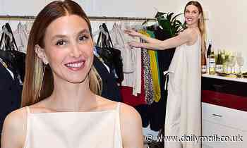 Whitney Port looks supremely stylish wearing a monochrome ensemble at Dress for Success in LA