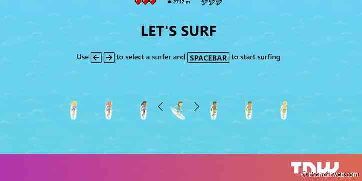 How to find the secret surfing game in Microsoft Edge
