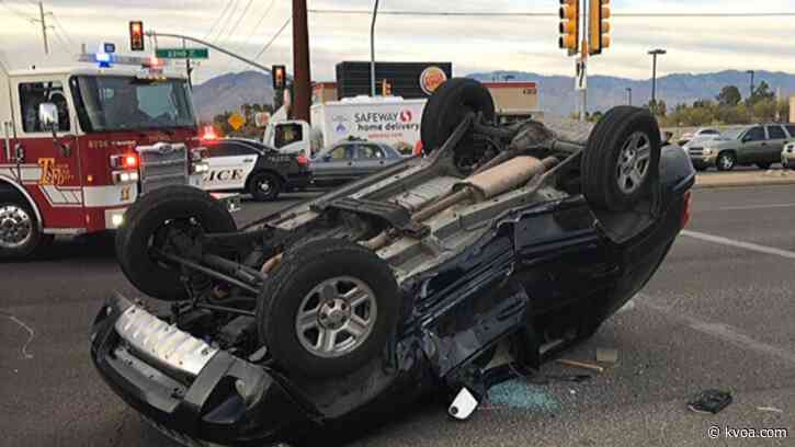 TPD responds to single vehicle rollover collision at midtown intersection