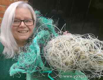 Washed-up plastics made into jewellery for York Fashion Week show