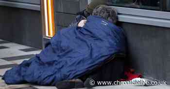 Number of people forced to sleep rough rises again in the North East