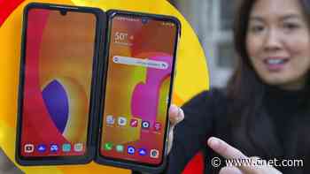 LG V60 hands-on: A Galaxy S20 alternative with a dual screen video     - CNET