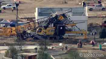 Crane collapses at SoFi Stadium construction site in Inglewood: WATCH LIVE