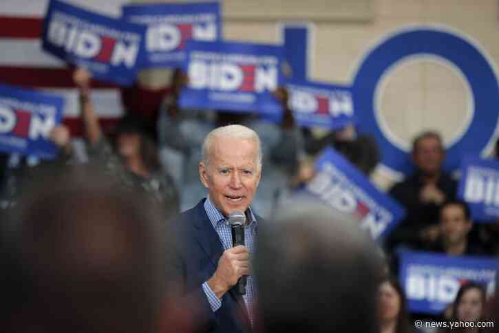 The Latest: Kaine backs Biden in Dems presidential primary