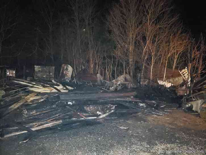 Fire Officials Say Child Playing With Propane Torch Accidentally Burned Down Shed Outside Md. Home