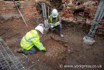 Roman road found under Guildhall during redevelopment
