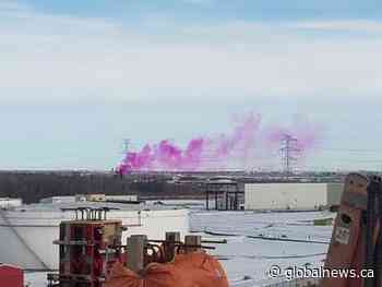Pink smoke in northeast Edmonton prompts questions, fire response