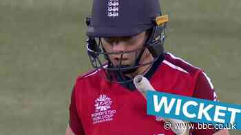 Women's T20 World Cup: 'You just have to keep swinging' - Heather Knight caught for 62