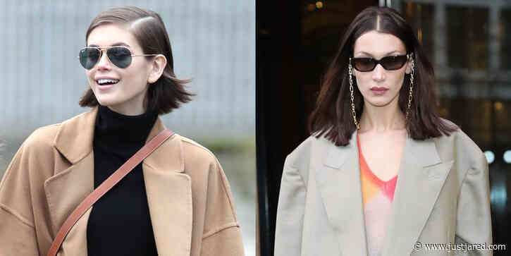 Bella Hadid & Kaia Gerber Show Off Their Street Style in Paris