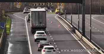 Live updates as Briton Ferry Bridge closed and queuing traffic on M4
