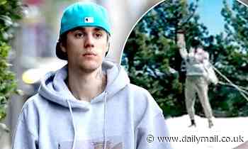 Justin Bieber teases his visual album dropping in two days after spa day in Los Angeles