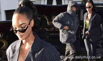 Newly-engaged Jourdan Dunn makes a rare public outing with fiancé Dion Hamilton