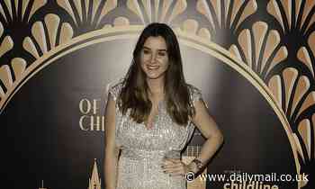 Brooke Vincent displays her incredible post-baby body in metallic jumpsuit at charity ball