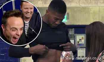 Saturday Night Takeaway: Anthony Joshua has CHEESE grated on his abs in hilarious skit