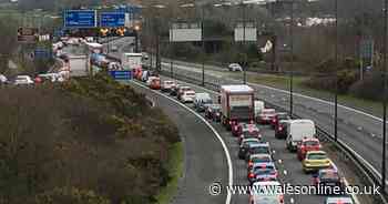 Four-vehicle crash on M4 at Baglan causes long delays - WalesOnline