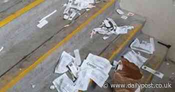 Shocking scene of drug squalor at town centre car park - Daily Post