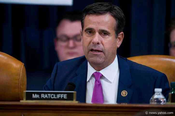 Trump again nominates Congressman Ratcliffe as his intelligence director