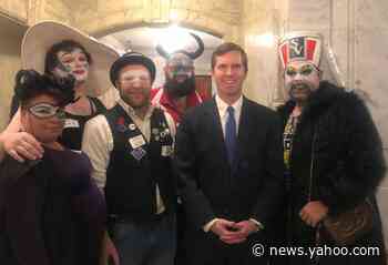 Governor's photo with drag queens stirs controversy in Kentucky