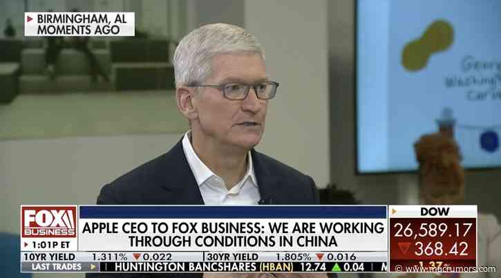 Apple CEO Tim Cook Talks Long-Term Coronavirus Impact in New Interview