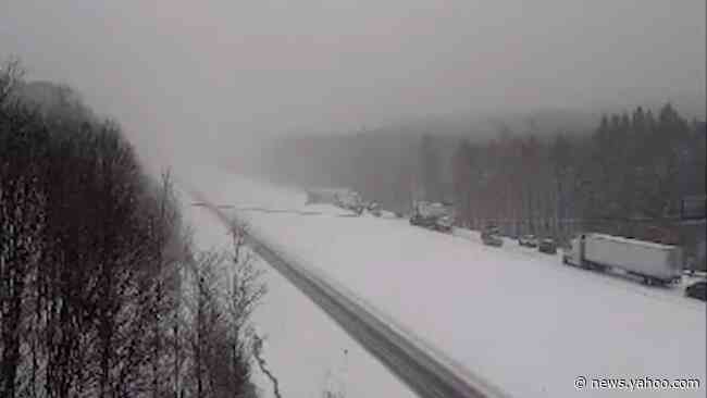 Portion of I-80 closed after crash amid regional snow squalls