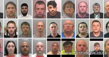 The faces of 27 North East criminals put behind bars in February 2020