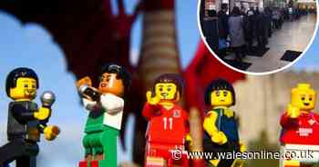 The huge queue in Cardiff for limited edition Lego figures