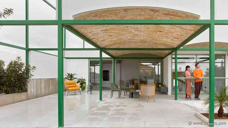 Space Popular's Brick Vault House slots into slender green grid