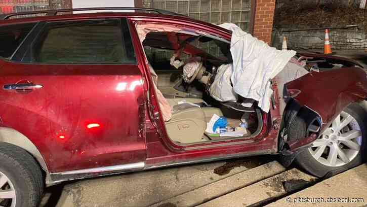 Driver Crashes Into Building, Taken To Trauma Center