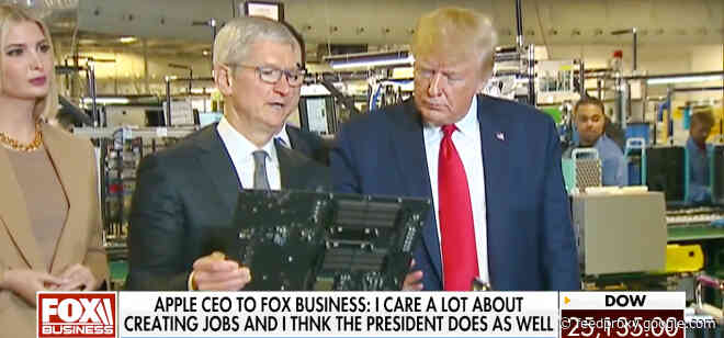 Apple CEO Tim Cook: President Trump and I both care about creating jobs