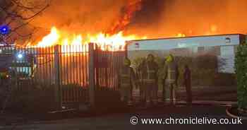 Dozens of firefighters tackling huge blaze at former North Tyneside primary school