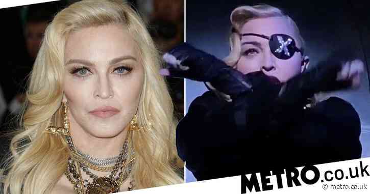 Madonna cancels Madame X show in Paris after falling off chair on stage and tells fans: ‘This broken doll needs to stay in bed’