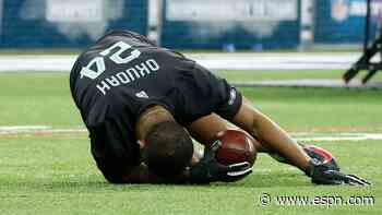 Top prospect Okudah returns to workout after fall