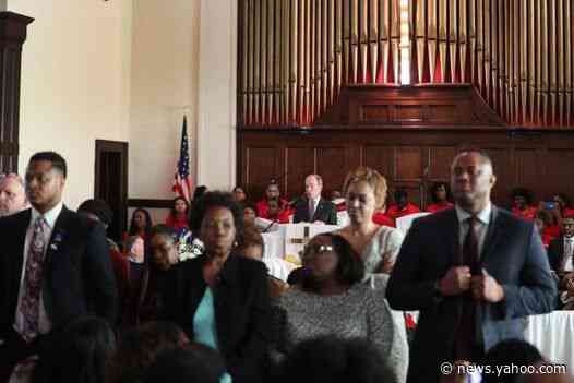 Michael Bloomberg sees congregants turn their backs on him in historically black church in Selma