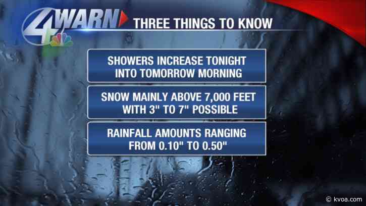 Rain and snow moving in tonight!