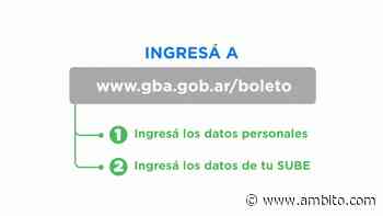 Cómo sacar el boleto estudiantil en la provincia de Buenos Aires - ámbito.com